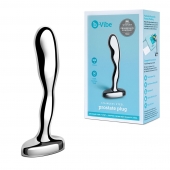 Стальной стимулятор простаты Stainless Steel Prostate Plug - 11,5 см. - b-Vibe - в Туле купить с доставкой