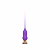 Фиолетовый тонкий стимулятор Nipple Vibrator - 23 см. - I-MOON - купить с доставкой в Туле