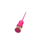 Розовый тонкий стимулятор Nipple Vibrator - 23 см. - I-MOON - купить с доставкой в Туле