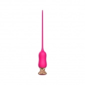 Розовый тонкий стимулятор Nipple Vibrator - 23 см. - I-MOON - купить с доставкой в Туле