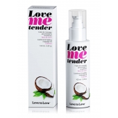 Съедобное согревающее массажное масло Love Me Tender Cocos с ароматом кокоса - 100 мл. - Love to Love - купить с доставкой в Туле