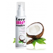 Съедобное согревающее массажное масло Love Me Tender Cocos с ароматом кокоса - 100 мл. - Love to Love - купить с доставкой в Туле