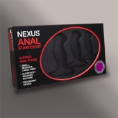 Набор из 3 массажеров простаты чёрного цвета NEXUS ANAL STARTER KIT - Nexus Range - в Туле купить с доставкой