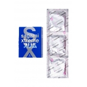 Розовые презервативы Sagami Xtreme FEEL FIT 3D - 3 шт. - Sagami - купить с доставкой в Туле