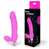 Розовый безремневой страпон Sexy Friend - 1137 - купить с доставкой в Туле