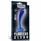 Синяя анальная втулка Flawless Clear Prostate Plug 6.0 - 15 см. - Lovetoy - в Туле купить с доставкой