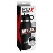 Черный мастурбатор в виде бутылки Fap Flask - Pipedream - в Туле купить с доставкой