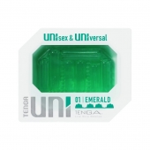 Зеленый мастурбатор-стимулятор Tenga Uni Emerald - Tenga - в Туле купить с доставкой