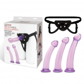 Тренировочный набор с тремя насадками Pegging Training Set - Lux Fetish - купить с доставкой в Туле