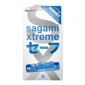 Презервативы Sagami Xtreme Ultrasafe с двойным количеством смазки - 10 шт. - Sagami - купить с доставкой в Туле