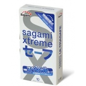 Презервативы Sagami Xtreme Ultrasafe с двойным количеством смазки - 10 шт. - Sagami - купить с доставкой в Туле