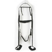 Черные секс-качели из широких ремней - Orion - купить с доставкой в Туле