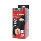 Двусторонний мастурбатор REALSTUFF 2 IN 1 HUMMER MOUTH   VAGINA - ротик и вагина - Dream Toys - в Туле купить с доставкой