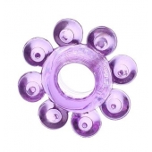 Мягкая фиолетовая гелевая насадка - Toyfa Basic - в Туле купить с доставкой