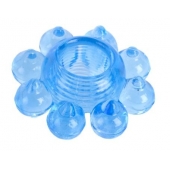 Голубая гелевая насадка-цветок - Toyfa Basic - в Туле купить с доставкой