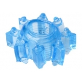 Голубая гелевая насадка-звезда - Toyfa Basic - в Туле купить с доставкой