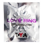 Прозрачное гелевое эрекционное кольцо с шипиками - Toyfa Basic - в Туле купить с доставкой