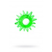 Зеленое эрекционное кольцо-солнце - Toyfa Basic - в Туле купить с доставкой