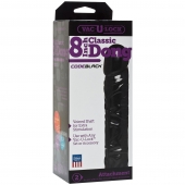 Насадка-фаллоимитатор Vac-U-Lock CodeBlack 8 Inch Classic Dong - 19,3 см. - Doc Johnson - купить с доставкой в Туле