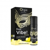 Съедобный жидкий вибратор Dual Vibe! со вкусом лимонного джина с тоником - 15 мл. - ORGIE - купить с доставкой в Туле