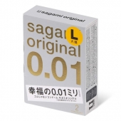 Презервативы Sagami Original 0.01 L-size увеличенного размера - 2 шт. - Sagami - купить с доставкой в Туле