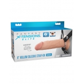 Полый страпон на ремнях 6’’ Hollow Silicone Strap-on - Pipedream - купить с доставкой в Туле