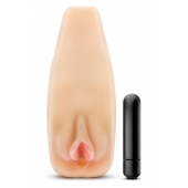 Мастурбатор-вагина с вибрацией Soft   Wet Natasha Realistic Beige Masturbator - Blush Novelties - в Туле купить с доставкой