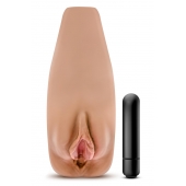 Маструбатор-вагина с вибрацией Soft   Wet Renata Realistic Tan Masturbator - Blush Novelties - в Туле купить с доставкой