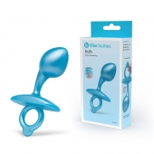 Голубая анальная пробка для массажа простаты Bulb Silicone Prostate Plug - 10,7 см. - b-Vibe - в Туле купить с доставкой