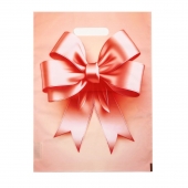 Пакет с принтом в виде банта с вырубной ручкой (30х40 см) - Сима-Ленд - купить с доставкой в Туле