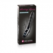 Вибратор с электростимуляцией Sizzling Simon Black Edition - 27 см. - MyStim - купить с доставкой в Туле