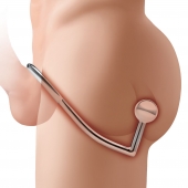 Кольцо на пенис с анальным стимулятором Stainless Steel Anal Hook   Cock Ring - BlueLine - в Туле купить с доставкой