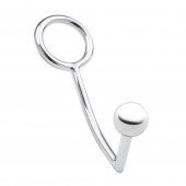 Кольцо на пенис с анальным стимулятором Stainless Steel Anal Hook   Cock Ring - BlueLine - в Туле купить с доставкой
