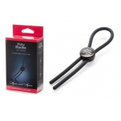 Тёмно-серое эрекционное кольцо с зажимом Again and Again Adjustable Cock Ring - Fifty Shades of Grey - в Туле купить с доставкой