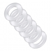 Комплект из 6 прозрачных эрекционных колец Ring Master Custom Ball Stretcher Kit - XR Brands - в Туле купить с доставкой
