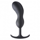 Черный массажер простаты с утяжелителями Premium Silicone Weighted Prostate Plug XL - 20,8 см. - XR Brands - в Туле купить с доставкой