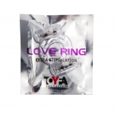 Прозрачное виброкольцо с двумя вибропульками - Toyfa Basic - в Туле купить с доставкой