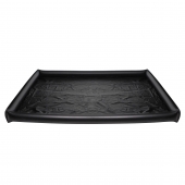 Черная виниловая простынь с надувными краями Nuru Inflatable Vinyl Massage Sheet - XR Brands - купить с доставкой в Туле