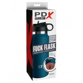 Смуглый мастурбатор-вагина в синей колбе F*ck Flask - Pipedream - в Туле купить с доставкой