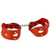 Красные наручники «Цезарь» - Sitabella - купить с доставкой в Туле