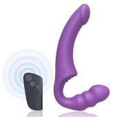 Фиолетовый безремневой страпон Straples Strap-On Dildo - Erokay - купить с доставкой в Туле