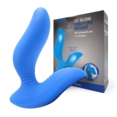 Синий вибромассажер простаты 3,5’’ Curve P-spot Massager - 12 см. - Erokay - в Туле купить с доставкой