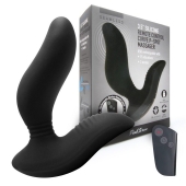 Черный вибромассажер простаты 3,5’’ Remote Control Curve P-spot Massager - 12 см. - Erokay - в Туле купить с доставкой