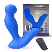 Синий вибромассажер простаты 3,5’’ Remote Control P-spot Massager - 12,5 см. - Erokay - в Туле купить с доставкой