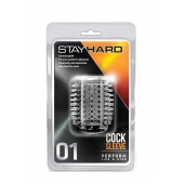 Прозрачная насадка с шипами STAY HARD COCK SLEEVE 01 CLEAR - Blush Novelties - в Туле купить с доставкой