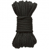 Черная верёвка для связывания и фиксации Bind Tie - 9,14 м. - Doc Johnson - купить с доставкой в Туле