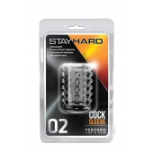 Прозрачная насадка на пенис с шишечками STAY HARD COCK SLEEVE 02 CLEAR - Blush Novelties - в Туле купить с доставкой
