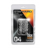 Прозрачная насадка с бороздками STAY HARD COCK SLEEVE 04 CLEAR - Blush Novelties - в Туле купить с доставкой