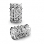 Прозрачная насадка с капельками STAY HARD COCK SLEEVE 05 CLEAR - Blush Novelties - в Туле купить с доставкой