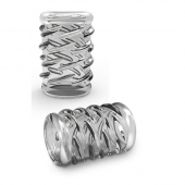 Прозрачная насадка с объёмными чёрточками STAY HARD COCK SLEEVE 06 CLEAR - Blush Novelties - в Туле купить с доставкой